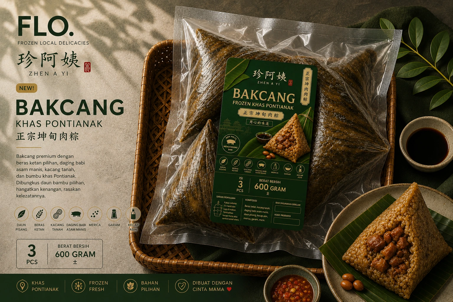 Bakcang khas Pontianak