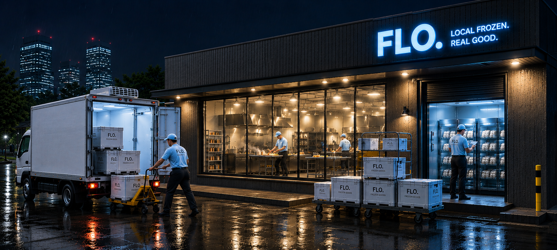 FLO. regional production, cold storage and frozen distribution center